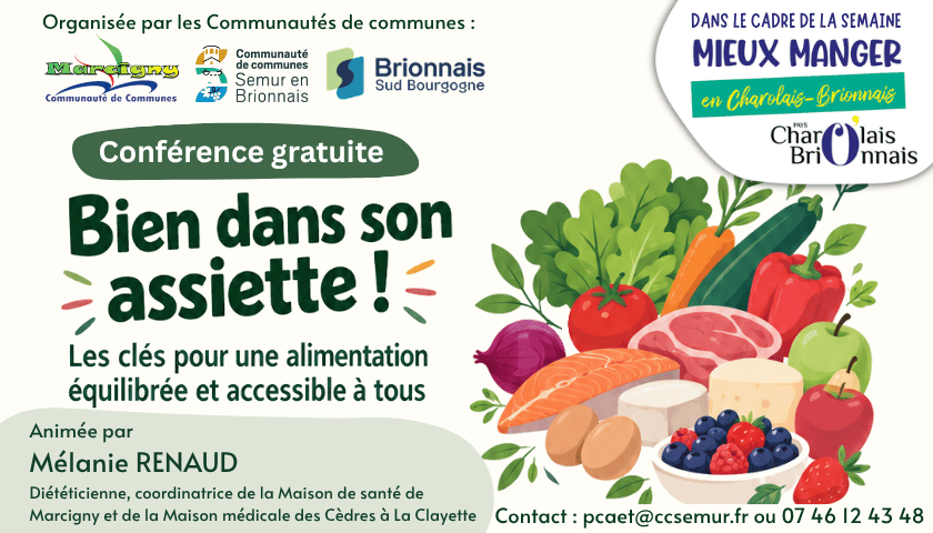 BIEN DANS SON ASSIETTE ! - Conférences gratuites