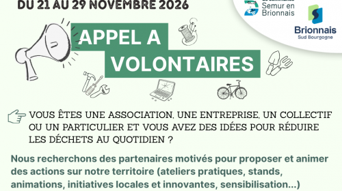 Appel à volontaires !! Semaine Européenne de Réduction des (...)