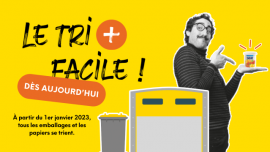 Tous les emballages et papiers se trient depuis le 1er janvier 2023