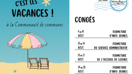 ☀️ Fermetures estivales des services de la Communauté de (...)
